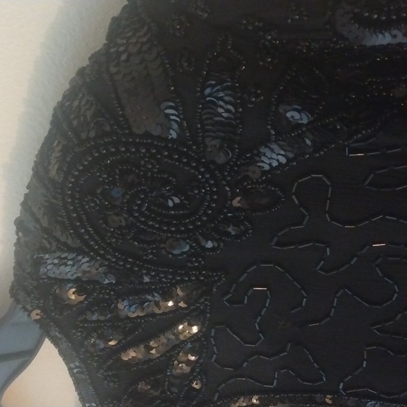 Pretty black sequin dress Size 22-24.  "Designs" by Lane Bryant - Picture 9 of 11